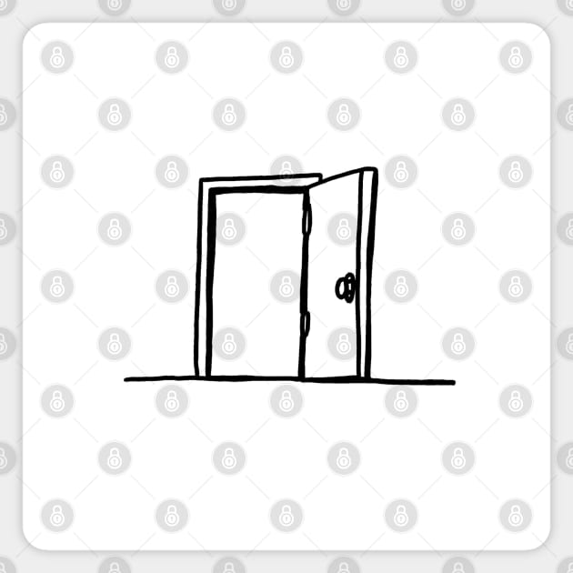 Open Door Sticker by LunarCartoonist